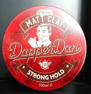 Dapper Dan Strong Hold Matt Clay Matt Finish,Smoked Saffron & Leather 100ml New